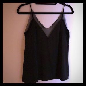 Black Silk Mesh Tank Nasty Gal